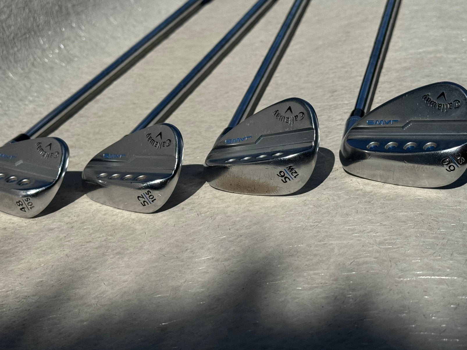 Callaway Jaws MDR 5 jeu de cales 48/52/56/60 115 g, rég., Sports & Fitness, Golf, Enlèvement ou Envoi, Set, Callaway