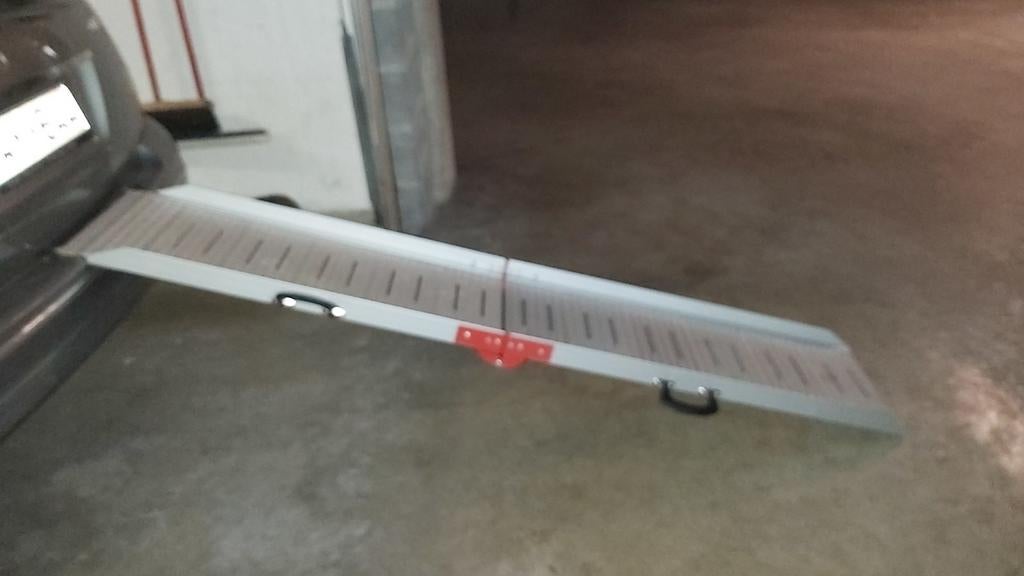 Loopplank aluminium honden, Ophalen