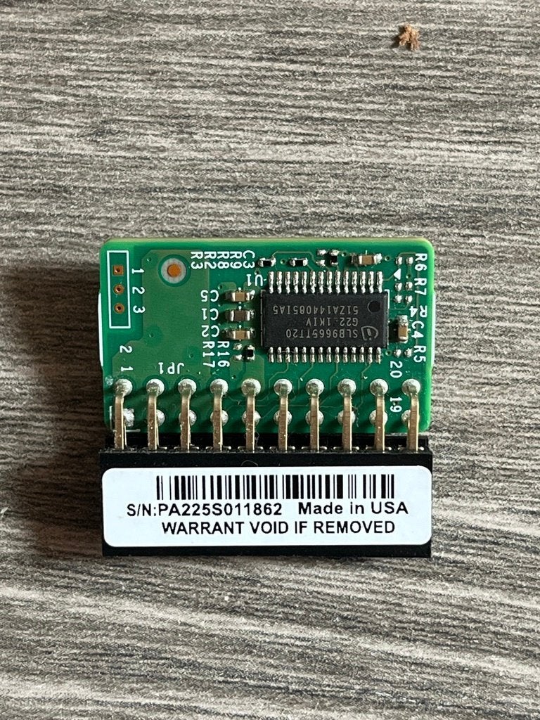 Supermicro TPM 2.0 AOM-TPM-9665V-S, Computers en Software, Ophalen of Verzenden, Zo goed als nieuw
