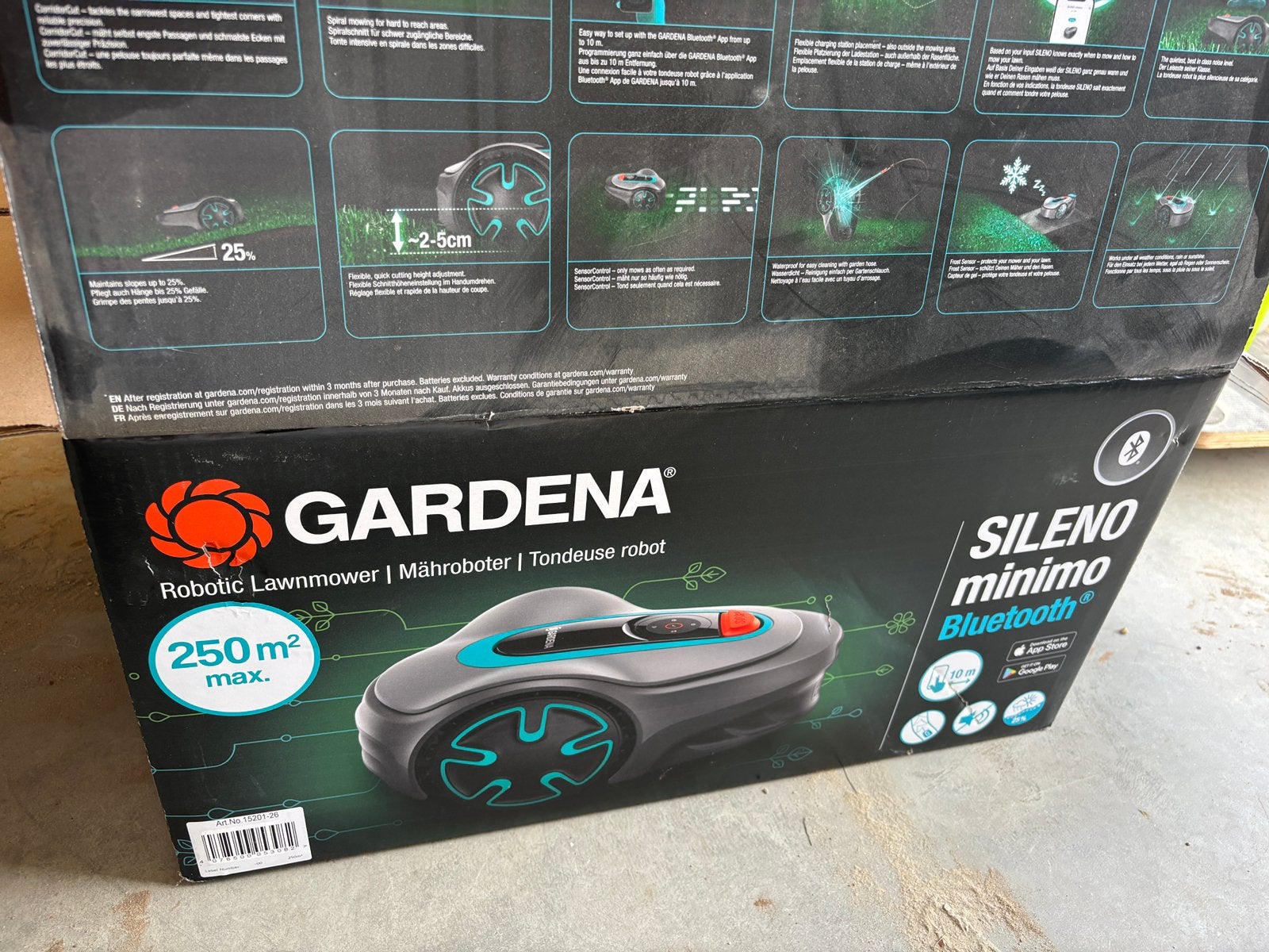 Gardena sileno minimo, Ophalen, Nieuw
