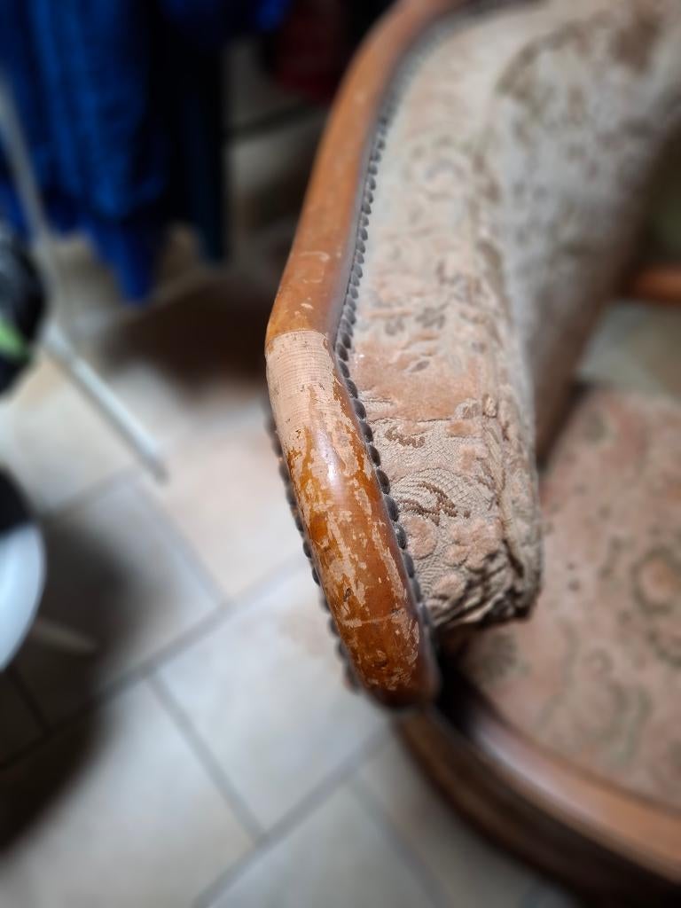 Fauteuil te restaureren, Antiek en Kunst, Antiek | Meubels | Stoelen en Sofa's, Ophalen