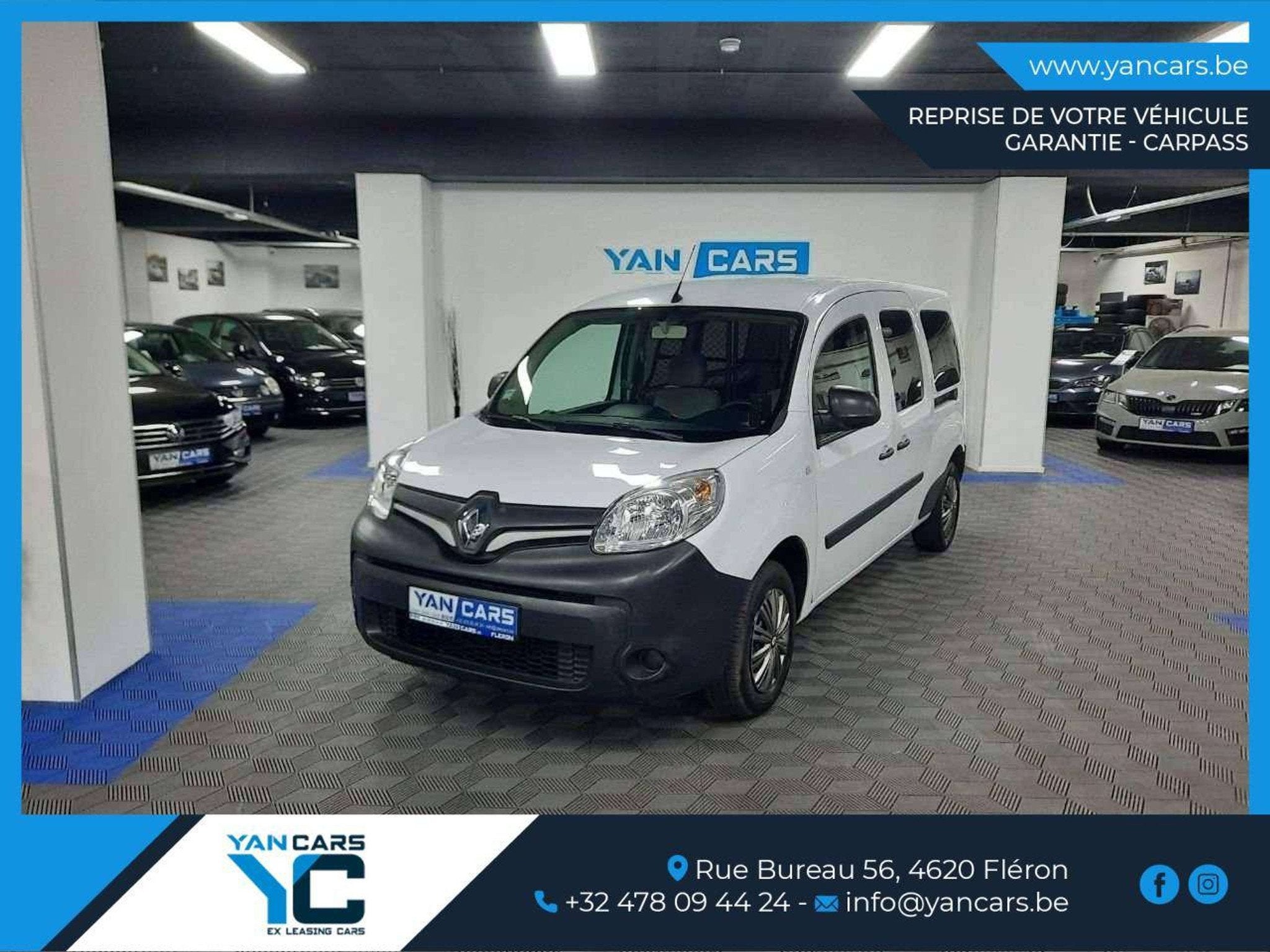 Renault Kangoo Double portes latérales | 59 300km | Pratiqu, 1330 kg, Achat, Euro 6, 2 places