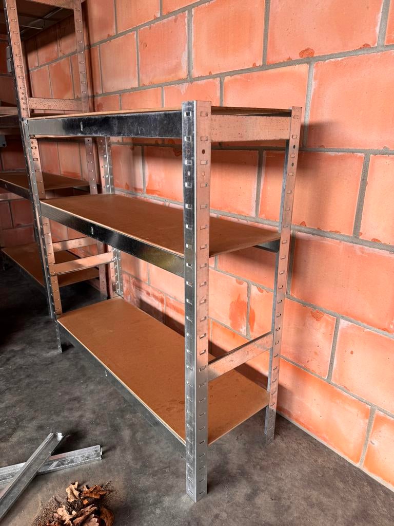 Stevige metalen rek rekje stellingkast met 3 planken, Enlèvement, Utilisé