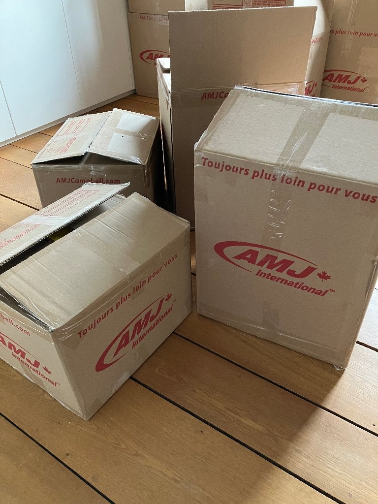 Donne cartons de déménagement, 35 à 50 cm, Enlèvement, Utilisé, Boîte