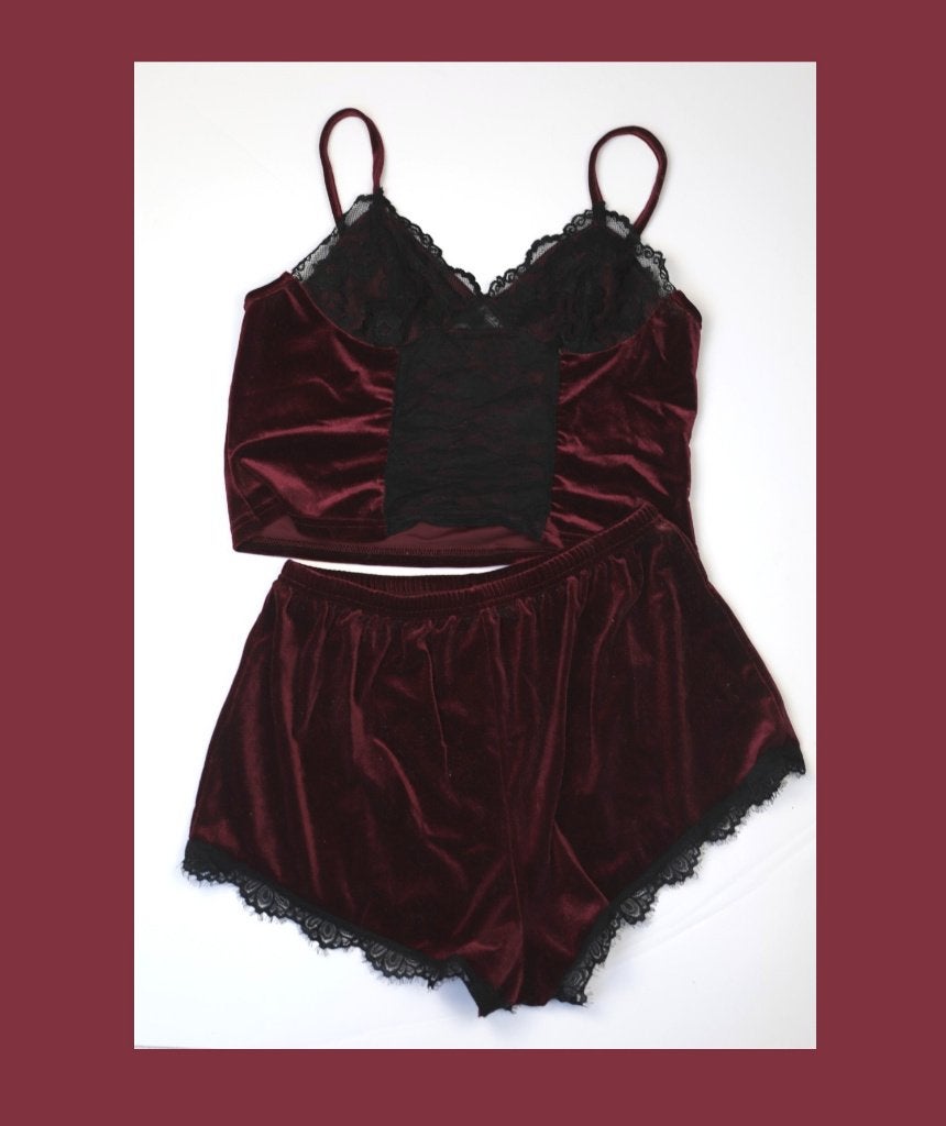 Bordeaux slaapsetje - Maat large, Kleding | Dames, Pyjama's, Verzenden