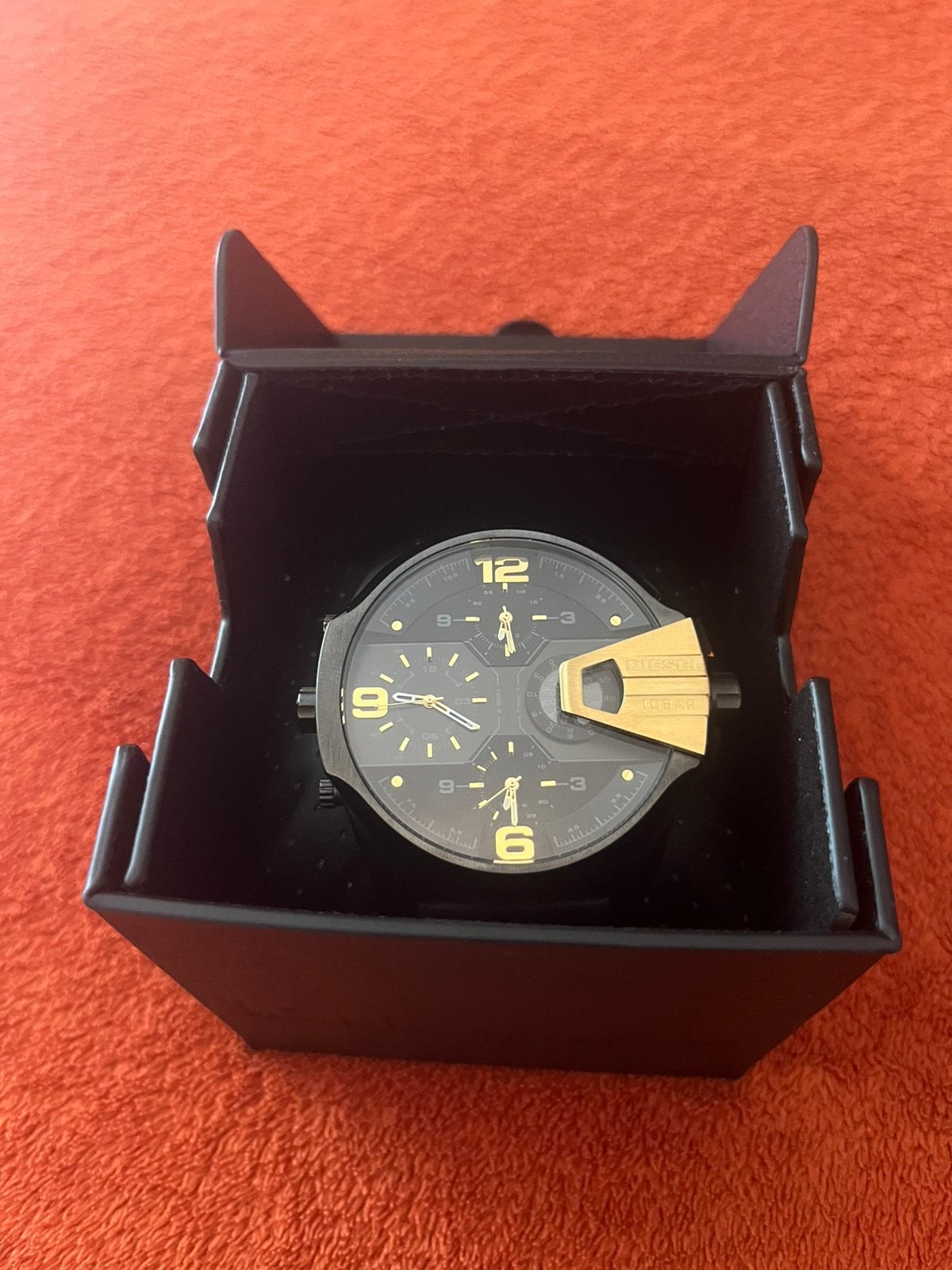 Horloge Diesel brave, Montre-bracelet, Autres marques, Cuir, Comme neuf