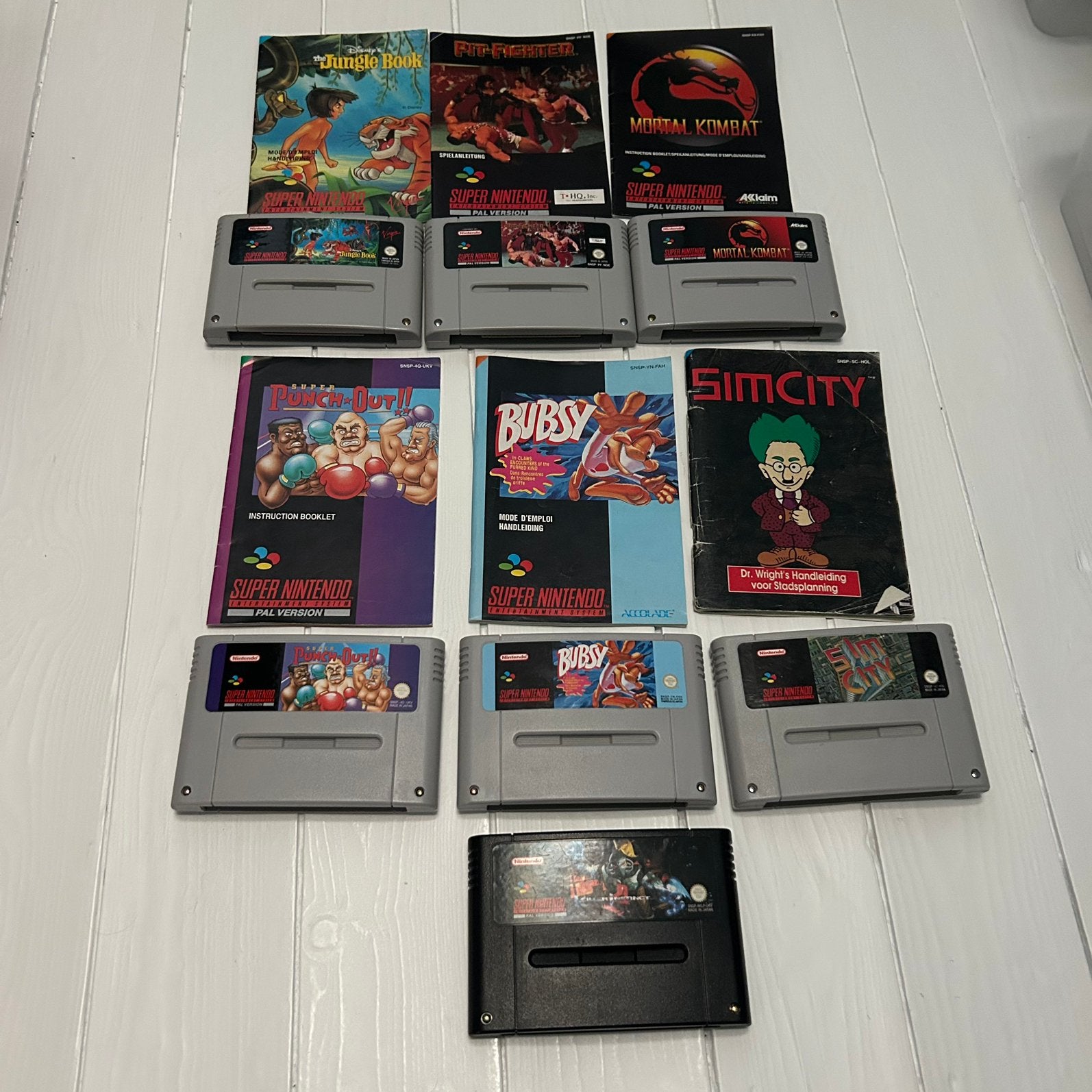 Snes supernintendo bundel met boekjes, Games en Spelcomputers, Ophalen of Verzenden, Zo goed als nieuw
