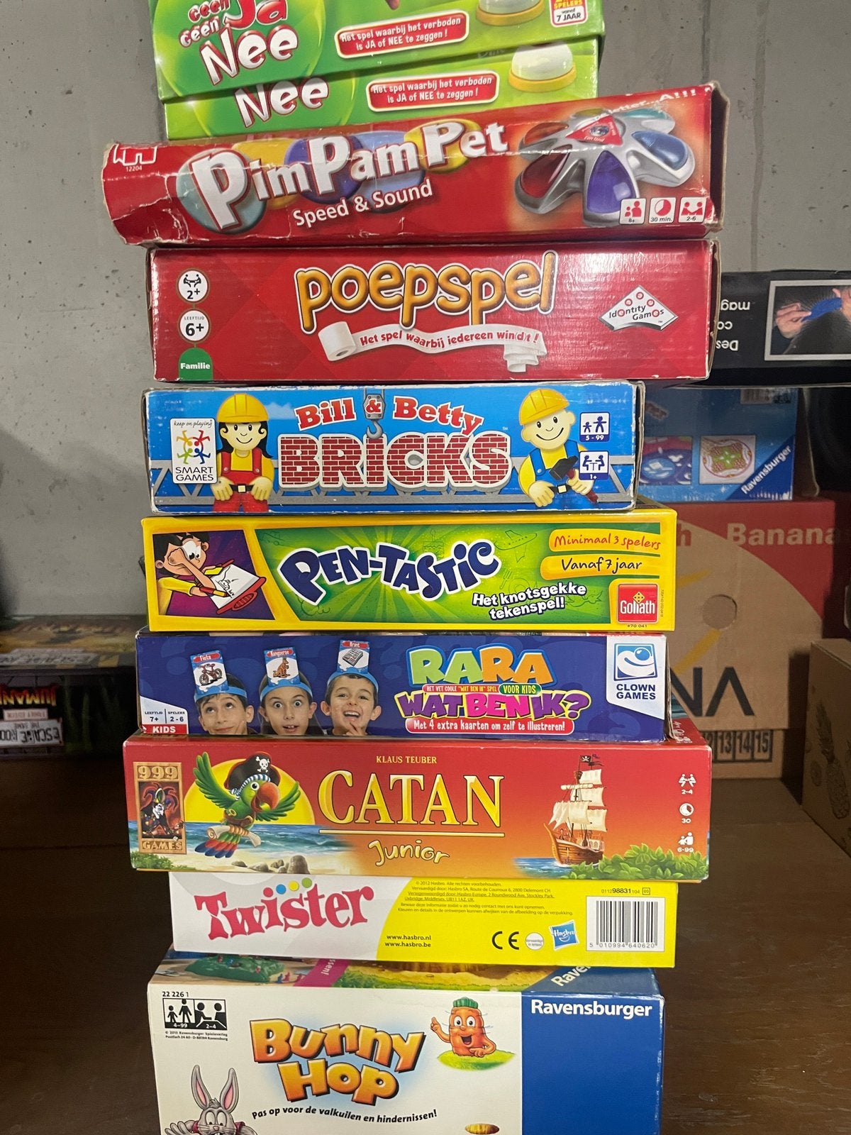 Set van 10 kinderspellen, Ophalen, Gebruikt
