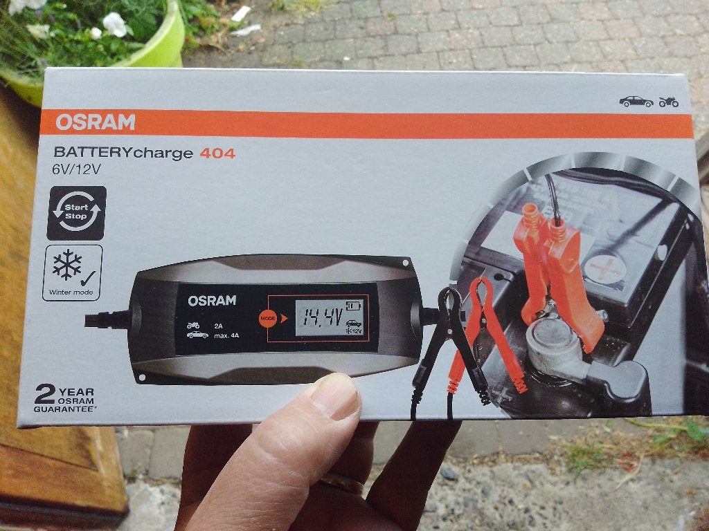batterijlader 6v en 12v osram, Ophalen of Verzenden, Nieuw
