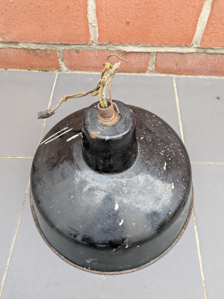 Industriële lamp / vintage / antiek., Gebruikt, Metaal, Minder dan 50 cm, Antiek