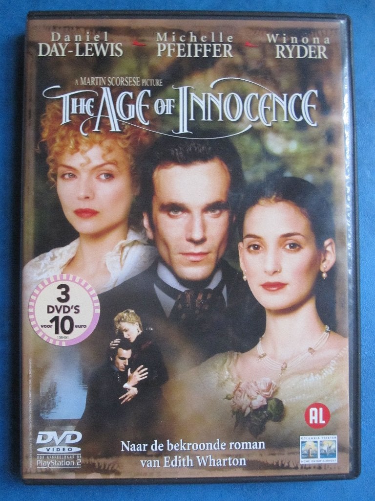 The Age of Innocence (1993), Cd's en Dvd's, Alle leeftijden, Overige genres, Ophalen of Verzenden, Zo goed als nieuw