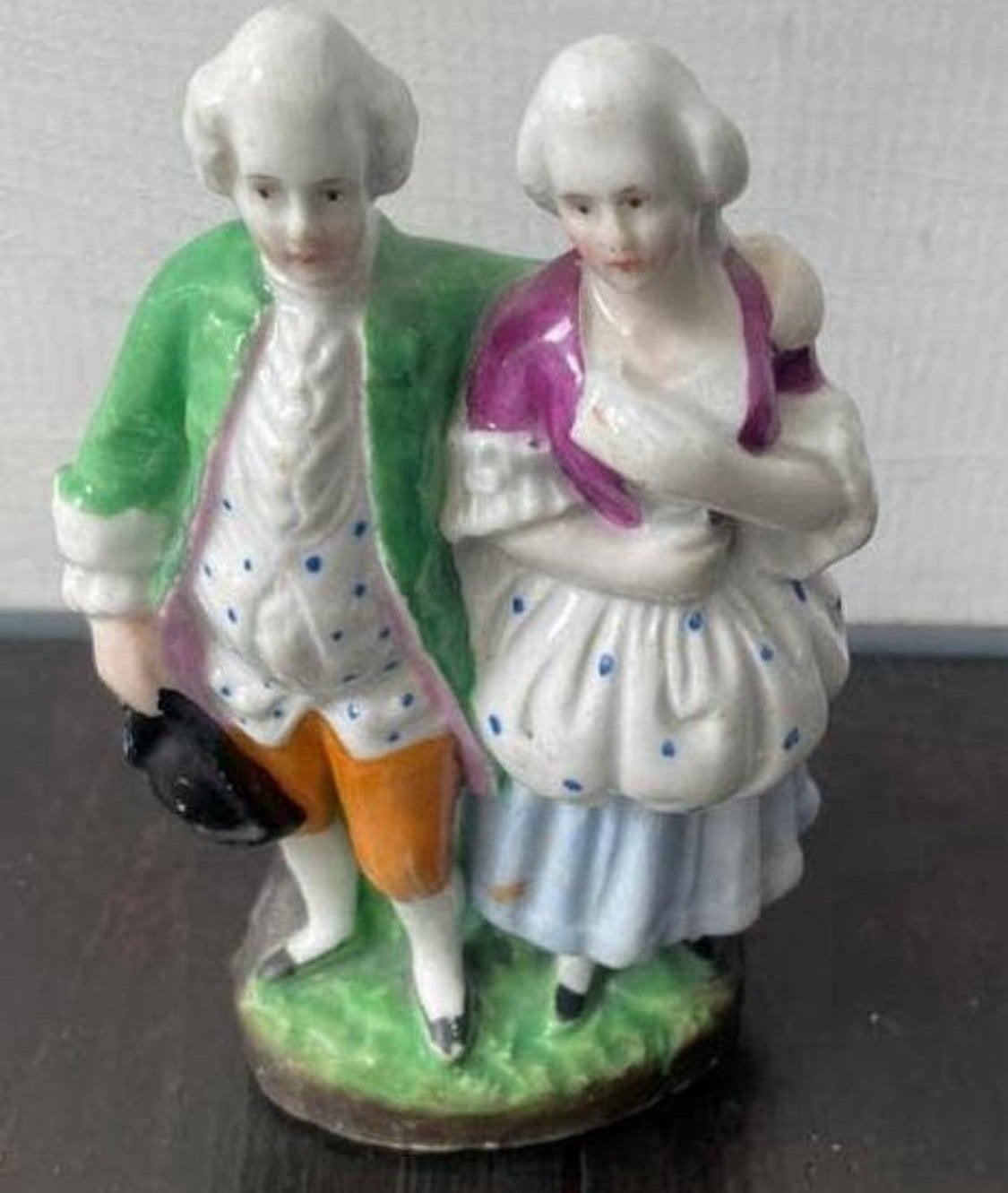 18e eeuws handgeschilderd biscuit, Antiek en Kunst, Ophalen