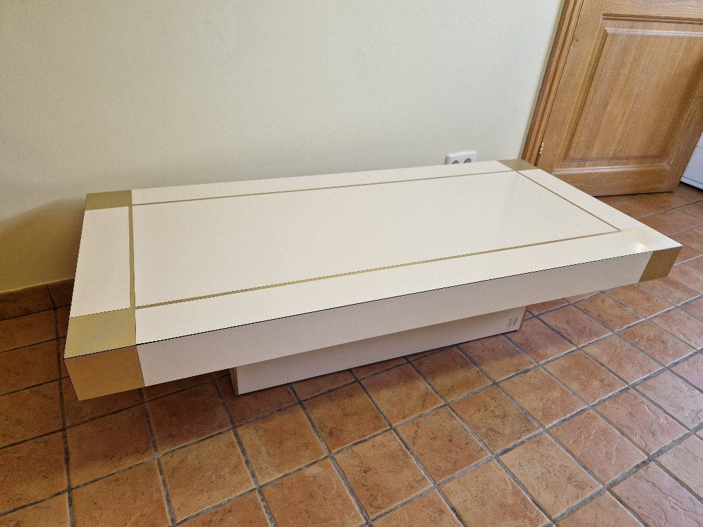Vintage salontafel genaamd ' Alveo' door Willy Rizzo, Enlèvement