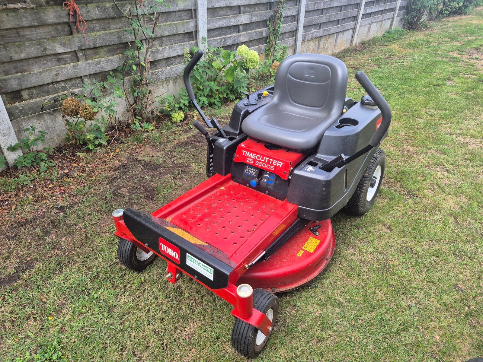 Toro zero turn zitmaaier, Enlèvement