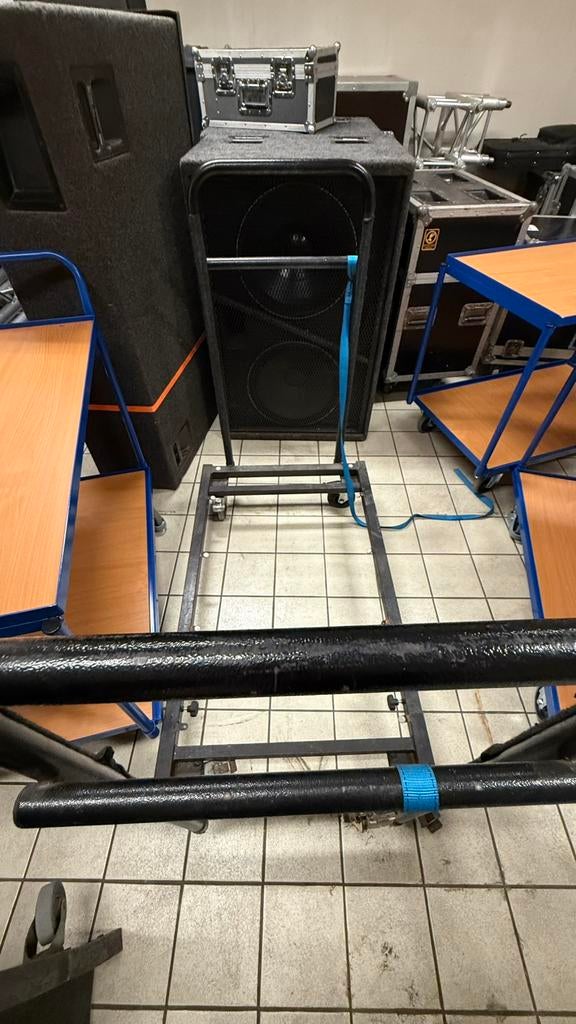Transportkar / Dolly voor speakers of flightcases – Stevig, Ophalen, Zo goed als nieuw
