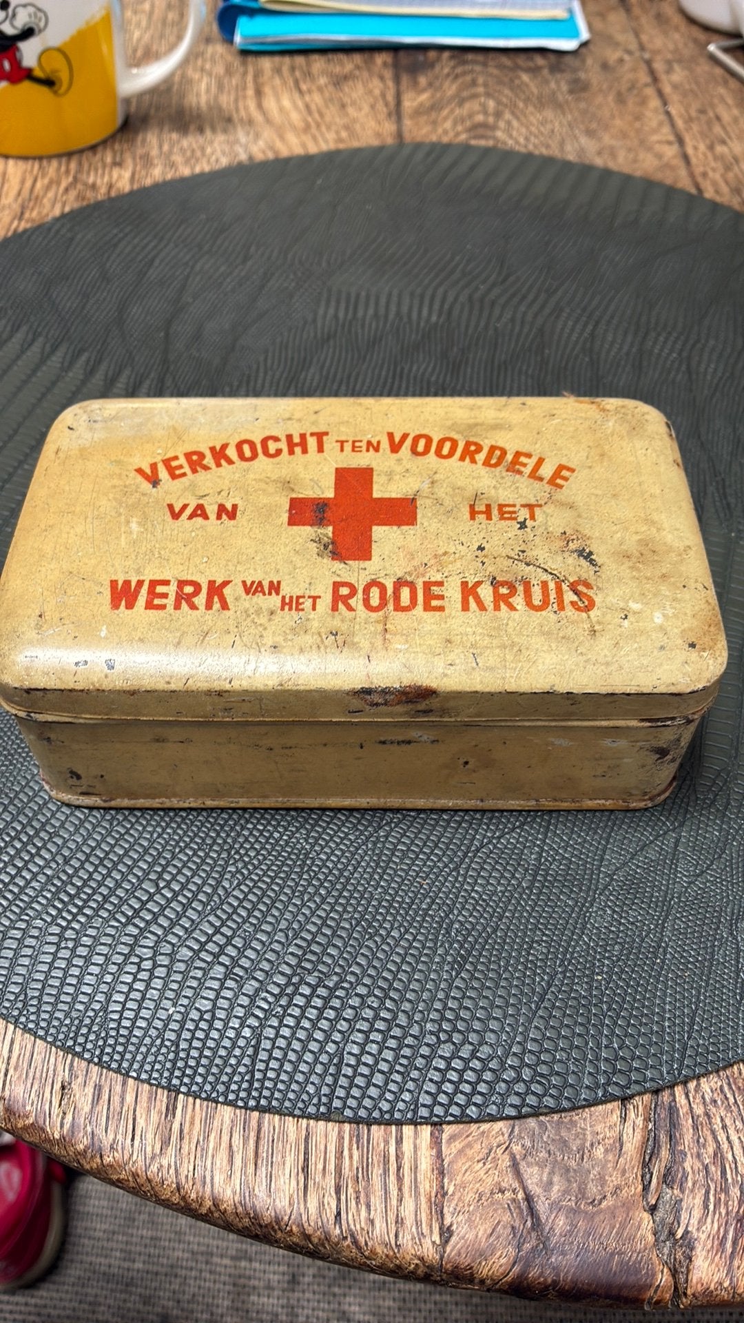 Verbandkist rode kruis 1930-1940 met inhoud, Ophalen, Zo goed als nieuw, Overige merken