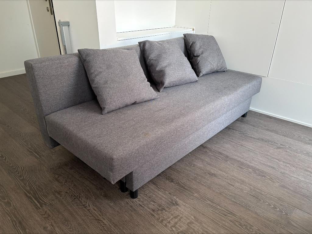 Ikea 3-zit slaapbank grijs, Ophalen, Gebruikt, Grijs
