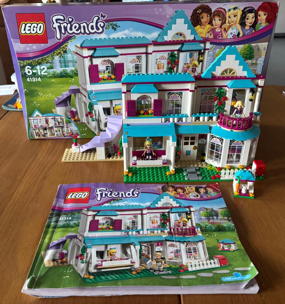 Lego friends 41314 Stephanie’s huis, Lego, Ensemble complet, Accessoires inclus, Friends