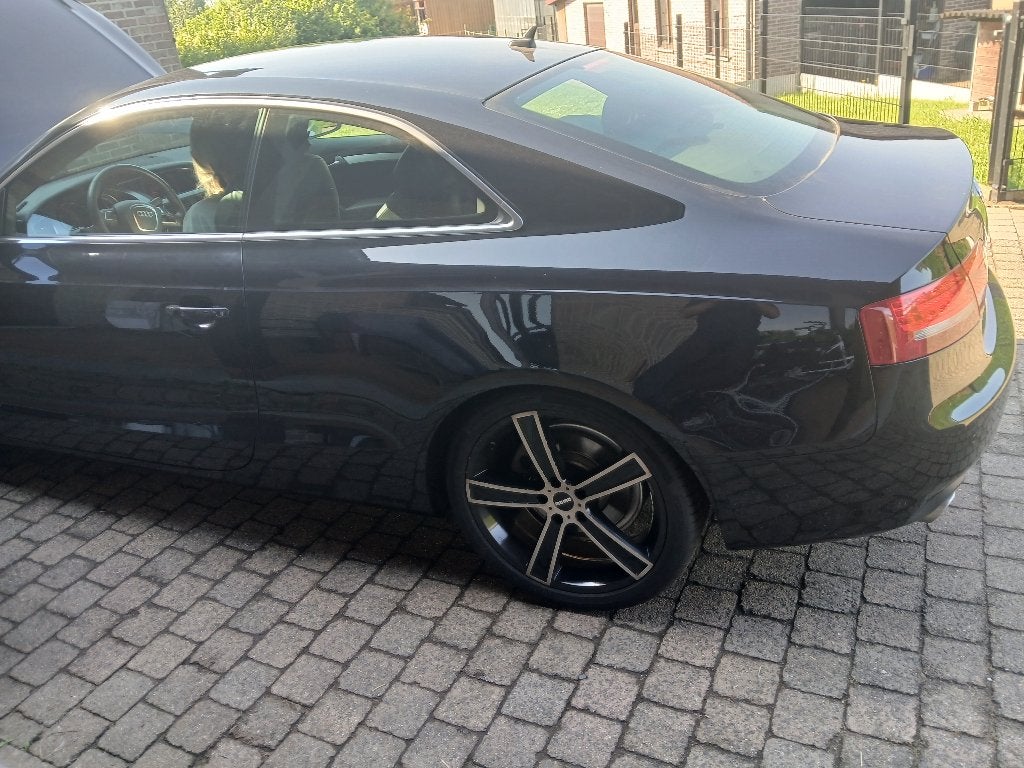 audi a5, Auto's, Automaat, Euro 5, Zwart, Leder en Stof