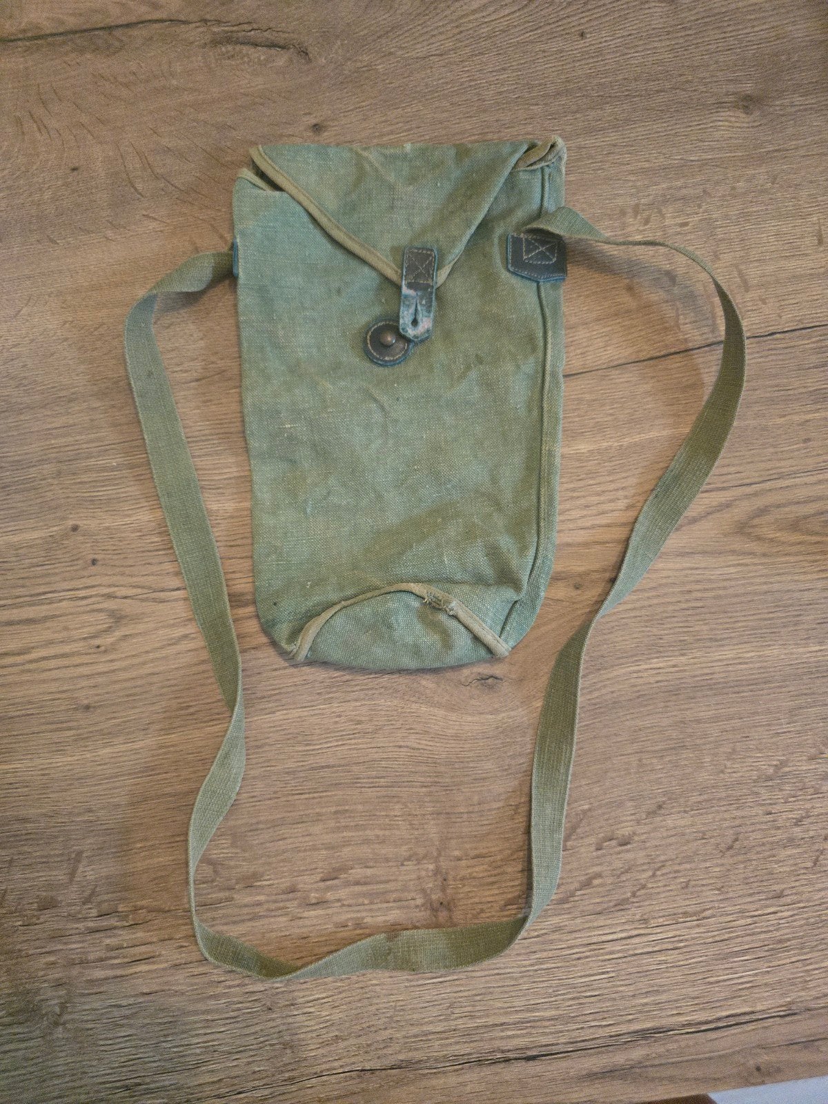 Sacoche en toile masque anti gaz WW2 sac pochette besace, Collections, Enlèvement ou Envoi