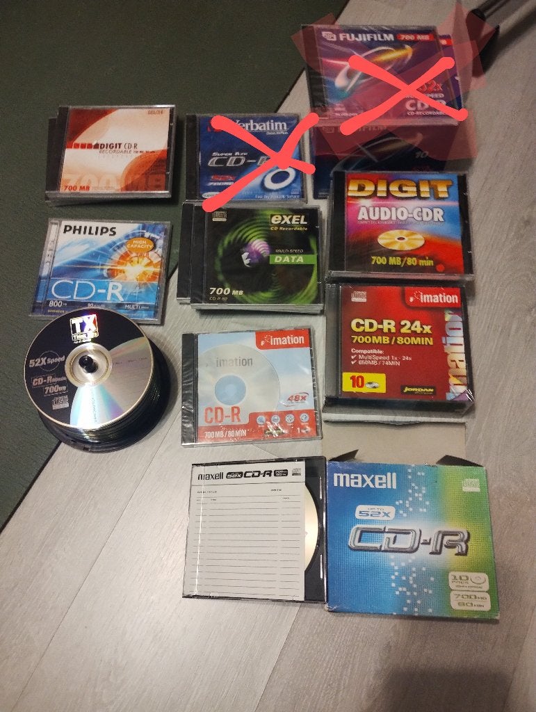 nieuwe cd-rw, cd-r,dvd,...., Ophalen, Nieuw, Cd