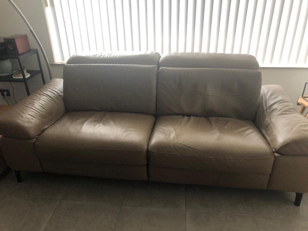 Gratis af te halen zetel, Huis en Inrichting, Ophalen, Gebruikt, 100 tot 125 cm, Driepersoons