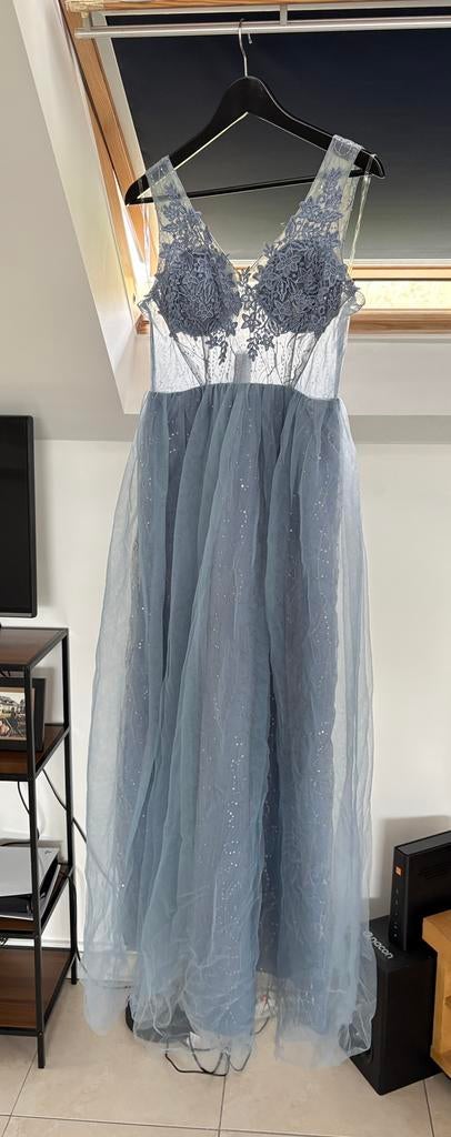 Robe elegante de soirée, Enlèvement, Neuf, Bleu, Robe de demoiselle d'honneur