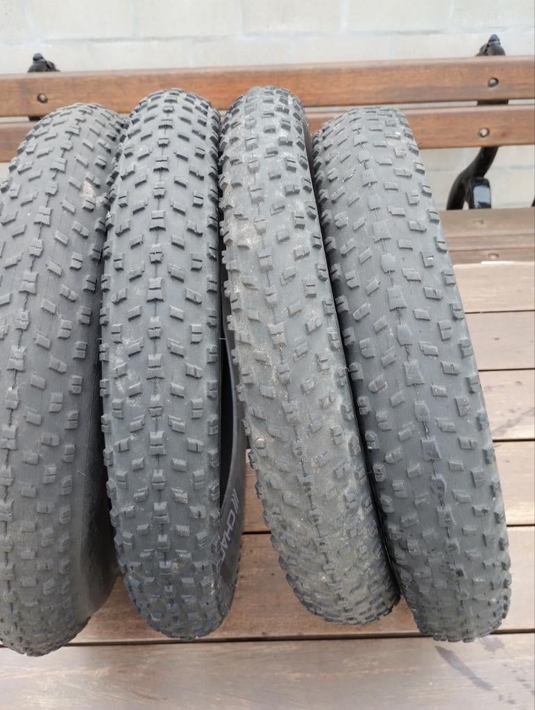 Set van 4 20 inch banden voor elektrische fat bike, Fietsen en Brommers, Ophalen