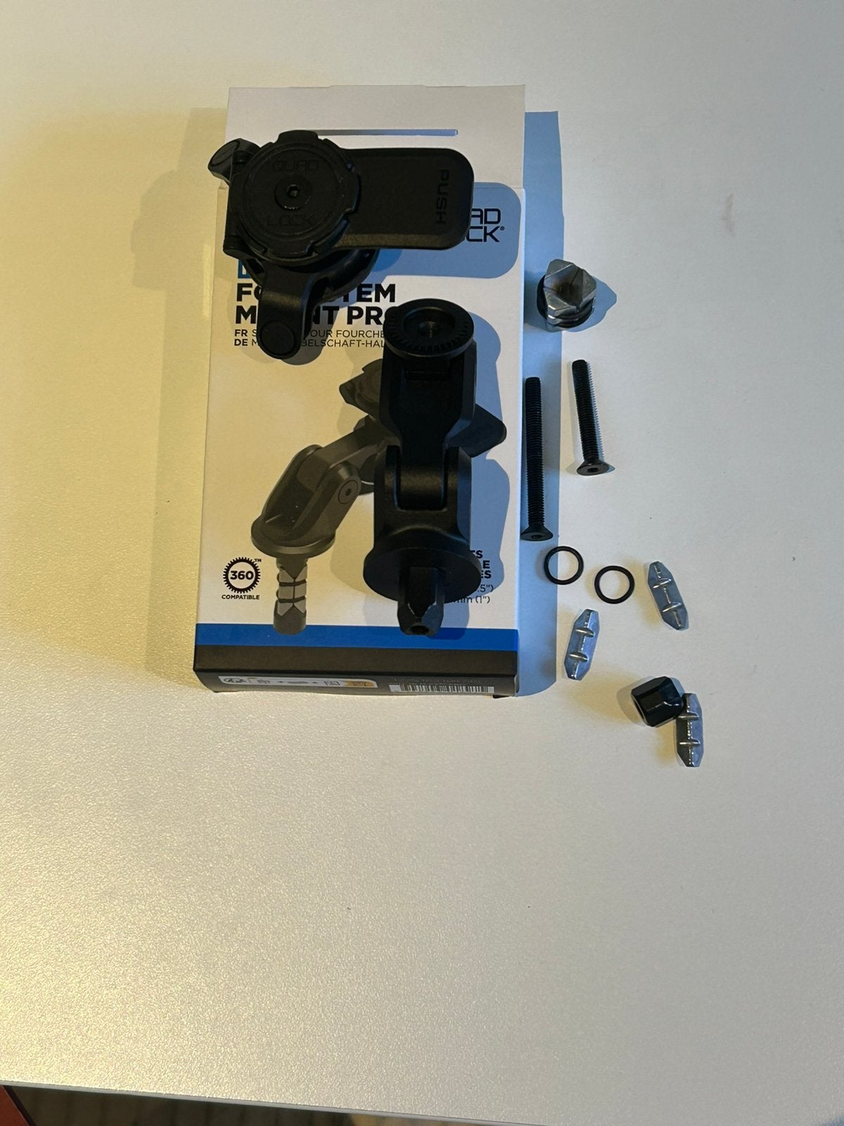Quad Lock Pro + vibration dampener, Motos, Enlèvement, Comme neuf
