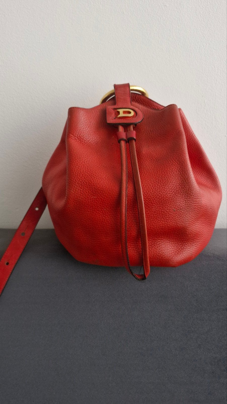 Sac delvaux avec petit tache de bic intérieur, Enlèvement ou Envoi, Rouge