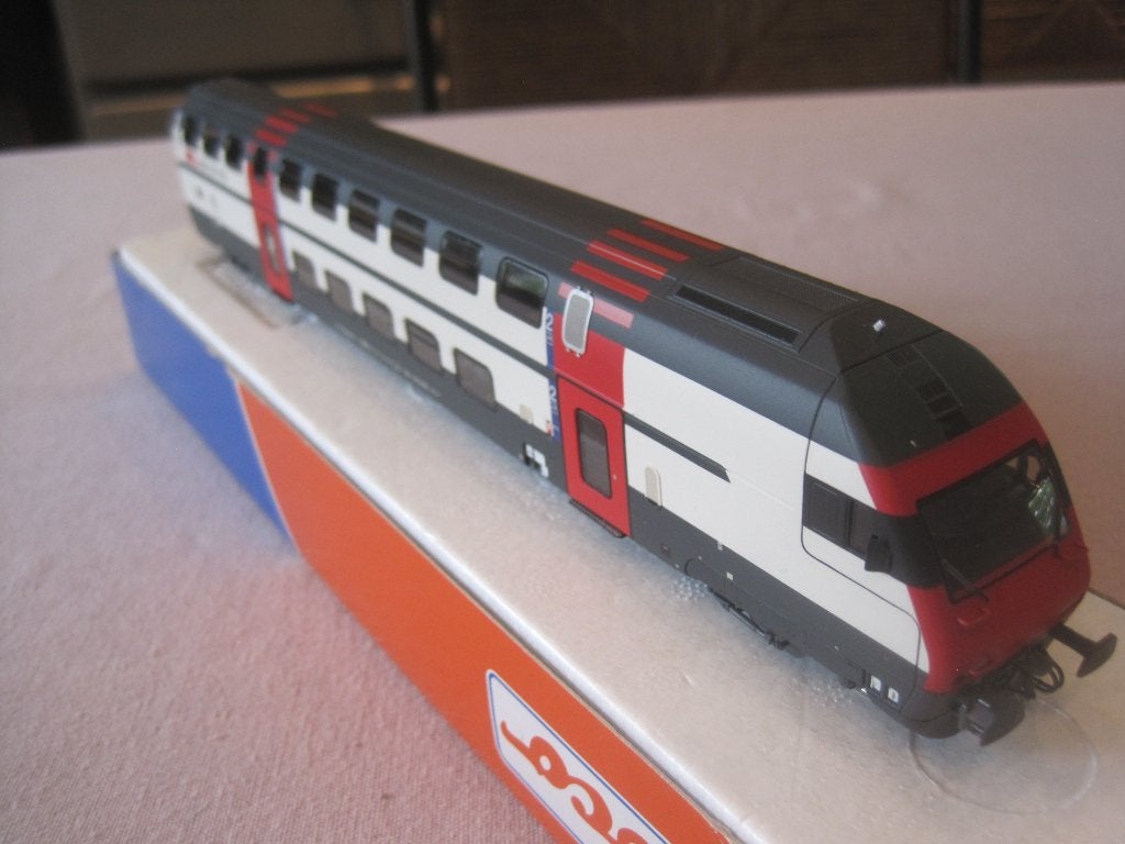 ROCO SBB DUBBELDEK/STUURSTANDRIJTUIG, Enlèvement ou Envoi, Wagon, Comme neuf, Roco