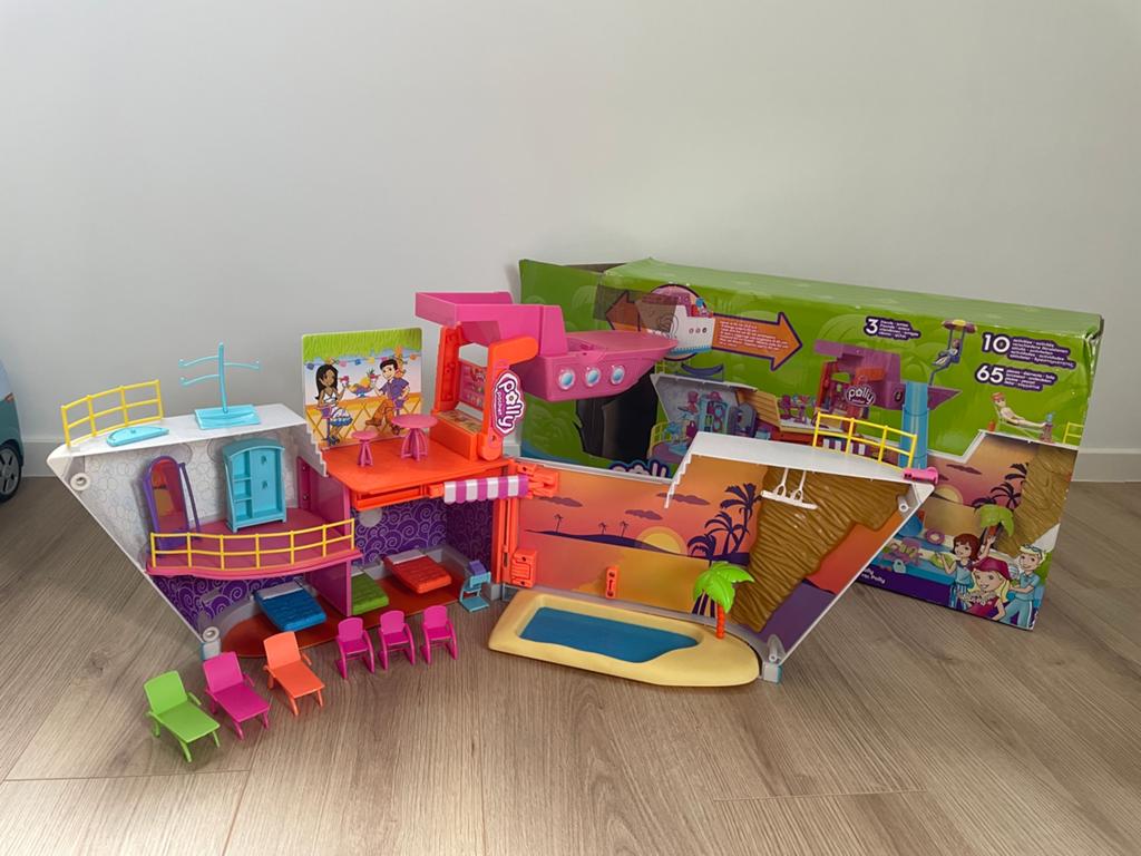 Polly Pocket So Hip Cruise ship - 2006 - perfecte staat, Kinderen en Baby's, Ophalen of Verzenden, Zo goed als nieuw, Poppenhuis