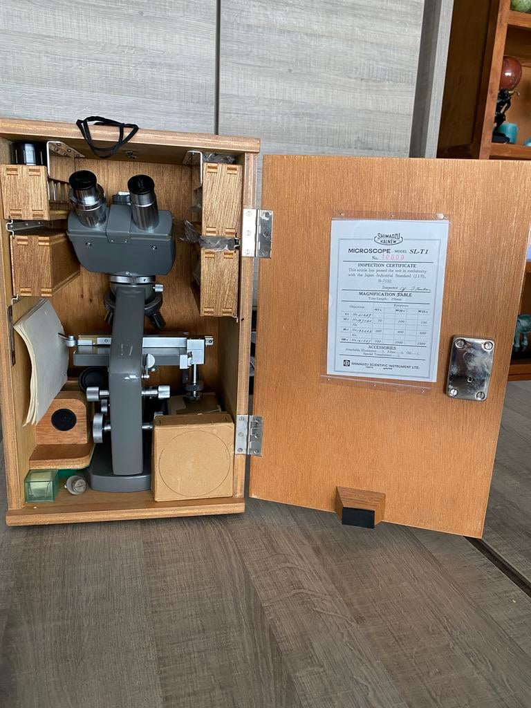 Microscope japonais Shimadzu Kalnew, Enlèvement, Comme neuf