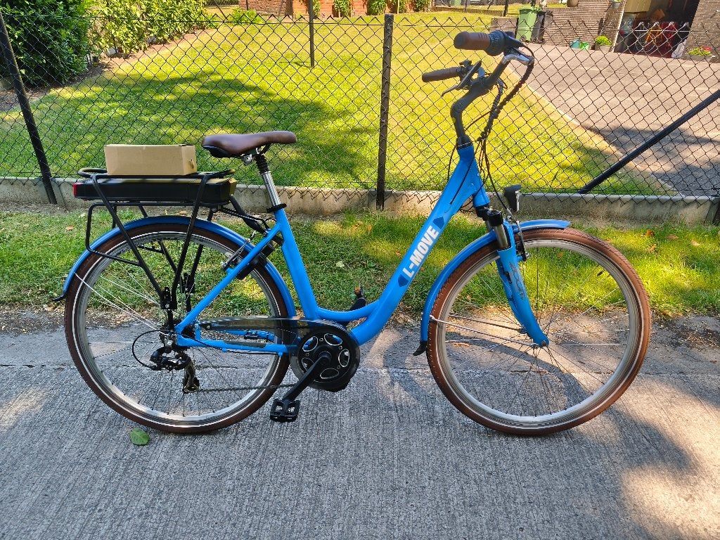 Prachtige E-bike – Bafang middenmotor – NIEUWE BATTERIJ, Ophalen, Velgrem, Versnellingen, Zo goed als nieuw