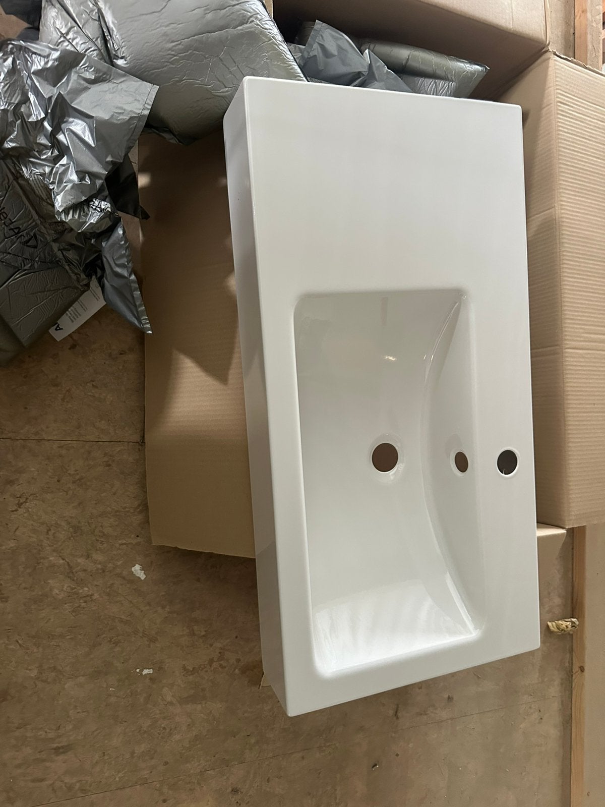 Alape plaatstaal lavabo vrijhangend, Bricolage & Construction, Sanitaire, Enlèvement, Neuf, Lavabo