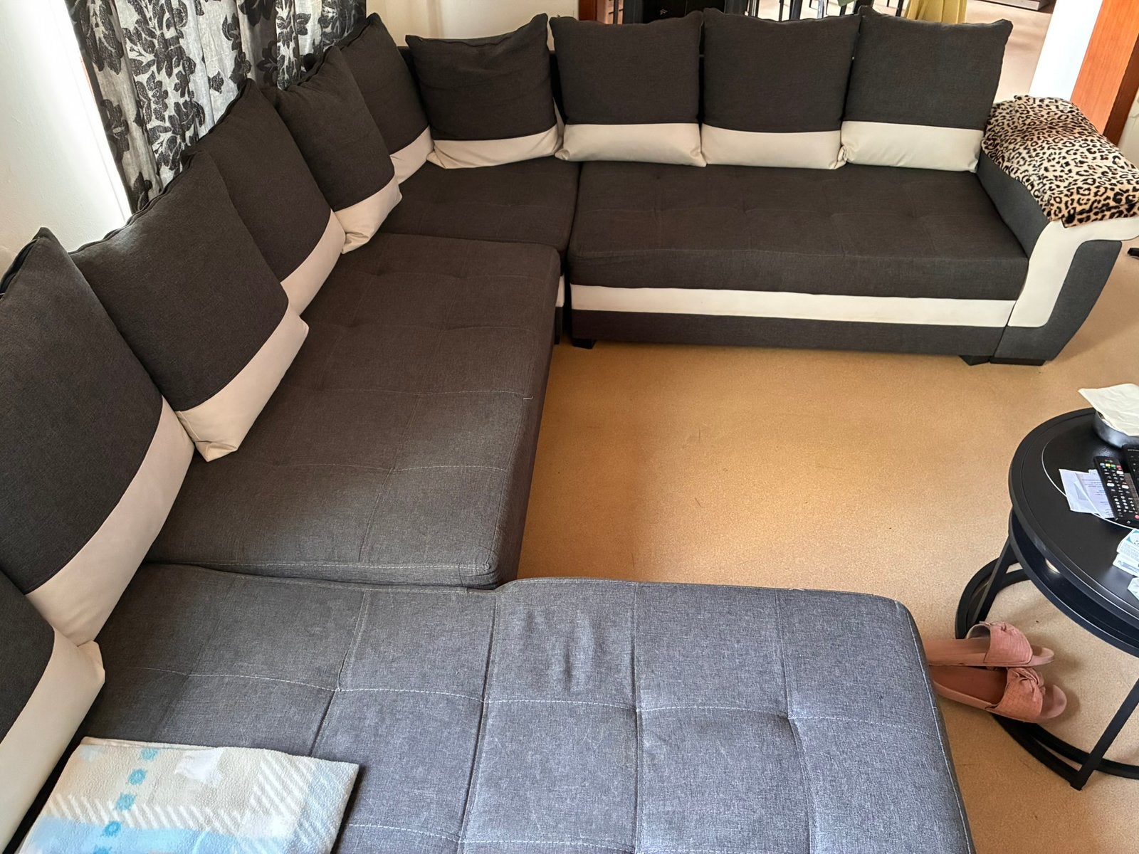 Canapé d’angle, Huis en Inrichting, Zetels | Complete zithoeken, Gebruikt, Ophalen
