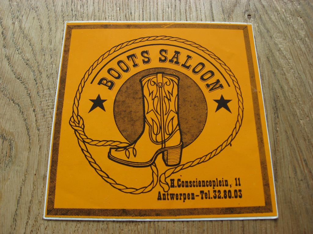 Boots Saloon Antwerpen Vintage Sticker, Enlèvement ou Envoi, Neuf, Autres types