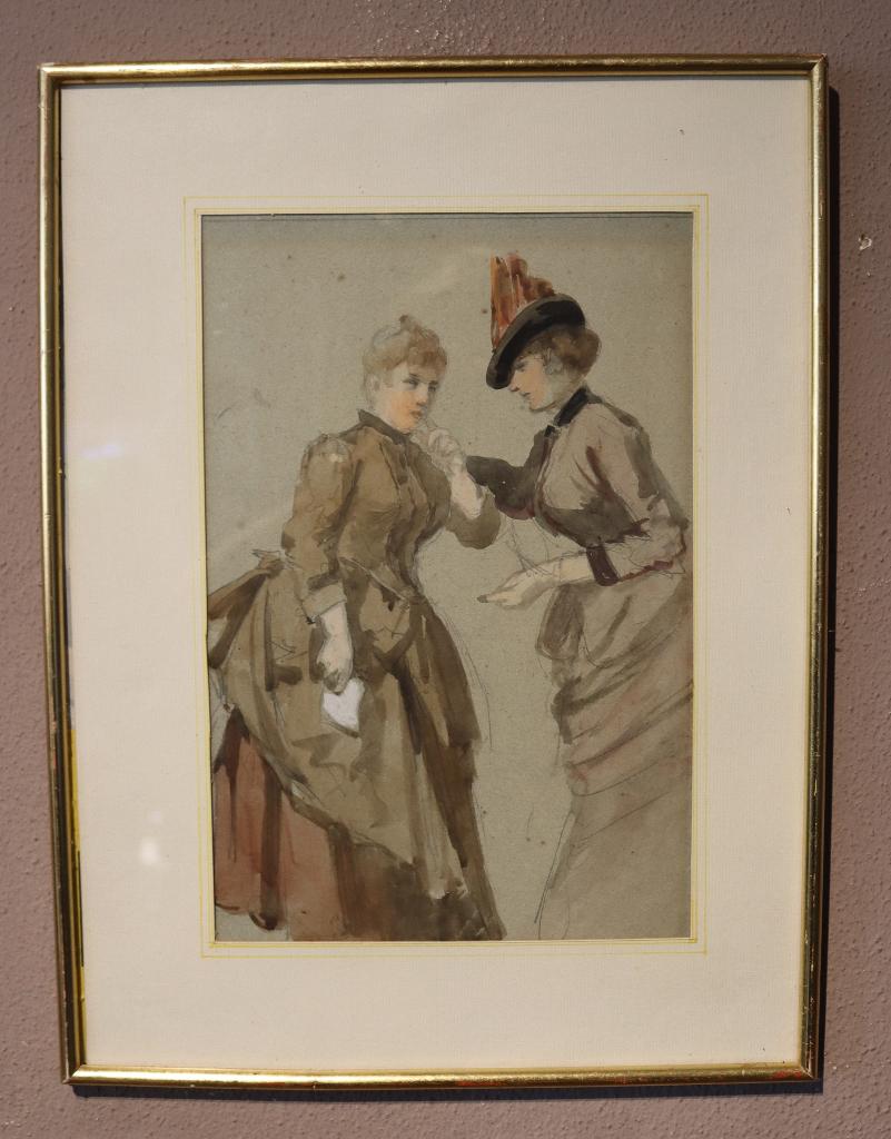 Deux magnifiques aquarelles encadrées, Enlèvement ou Envoi