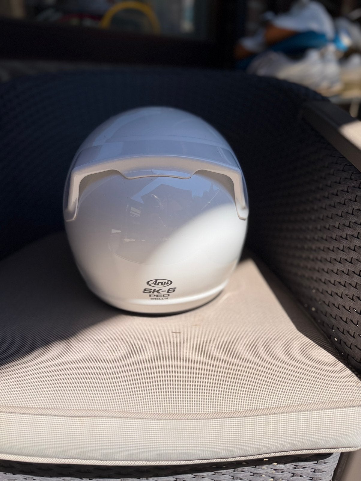 Arai sk 6 karting helm, Fietsen en Brommers, Ophalen, Zo goed als nieuw