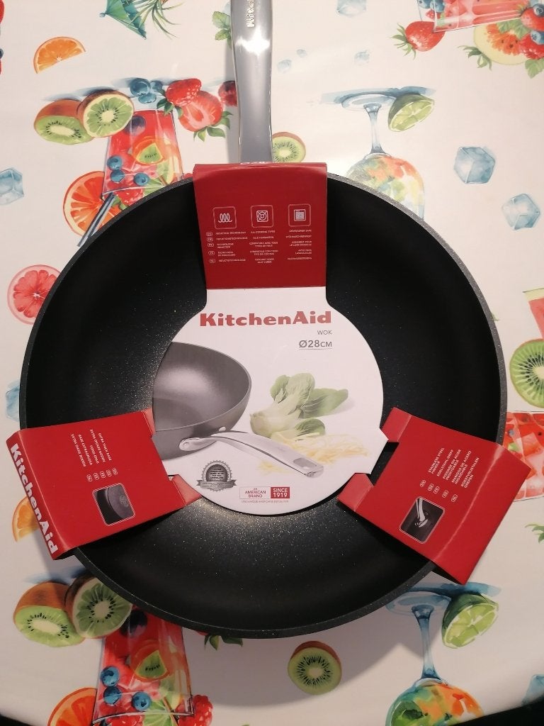 WOK PAN KITCHENAID 28 cm NIEUW, Ophalen of Verzenden, Nieuw, Wok