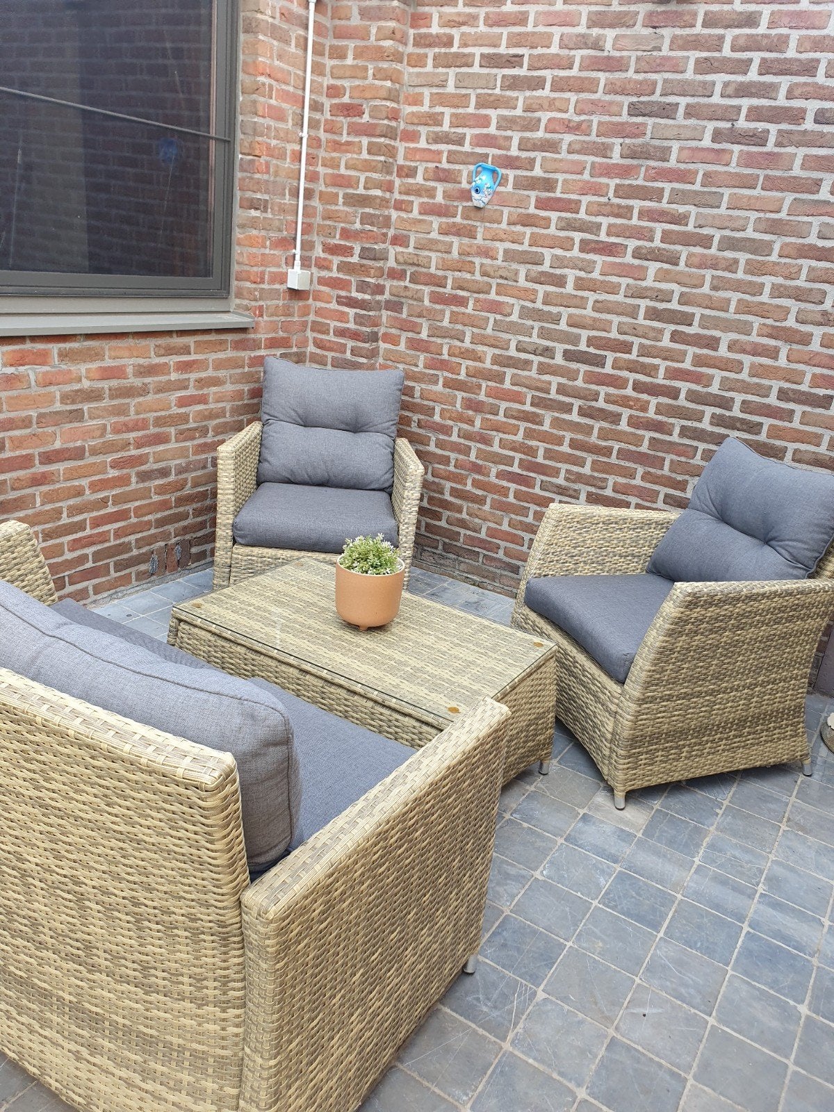 Loungeset, Ophalen, Wicker, Loungeset