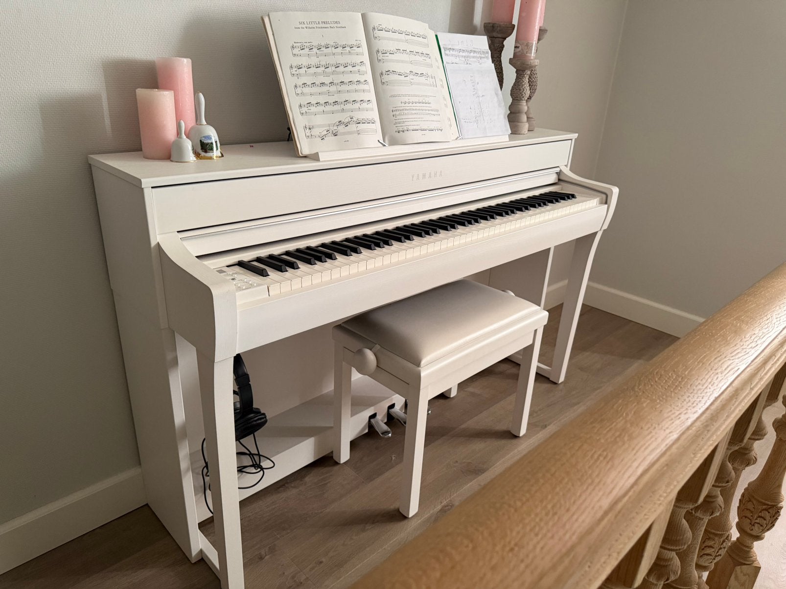 Yamaha Clavinova CLP-745WH, Muziek en Instrumenten, Piano's, Ophalen, Zo goed als nieuw, Piano