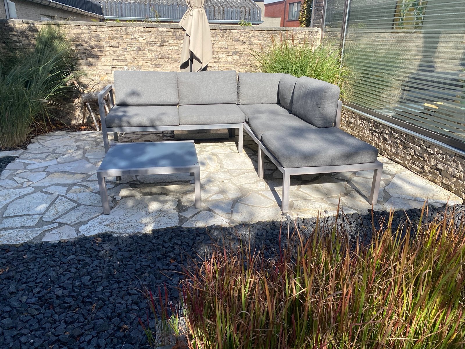 Tuinsets, Tuin en Terras, Gebruikt, 6 zitplaatsen, Aluminium, Ophalen of Verzenden