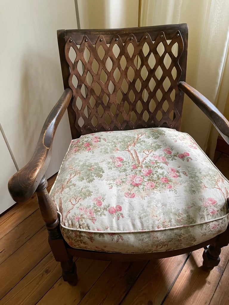 Fauteuil, Enlèvement, Utilisé, Bois, Rétro