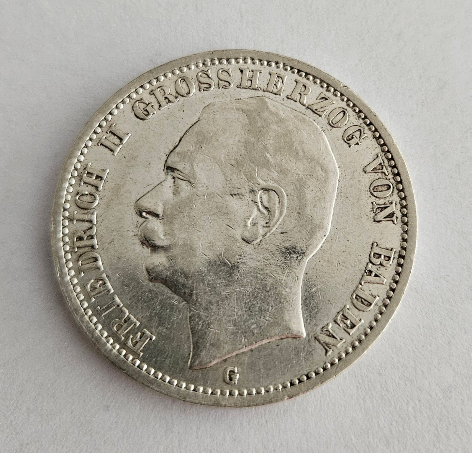Duits Keizerrijk – 3 Mark 1911 (Baden, Friedrich II), Postzegels en Munten, Munten | Nederland, Zilver, Ophalen of Verzenden