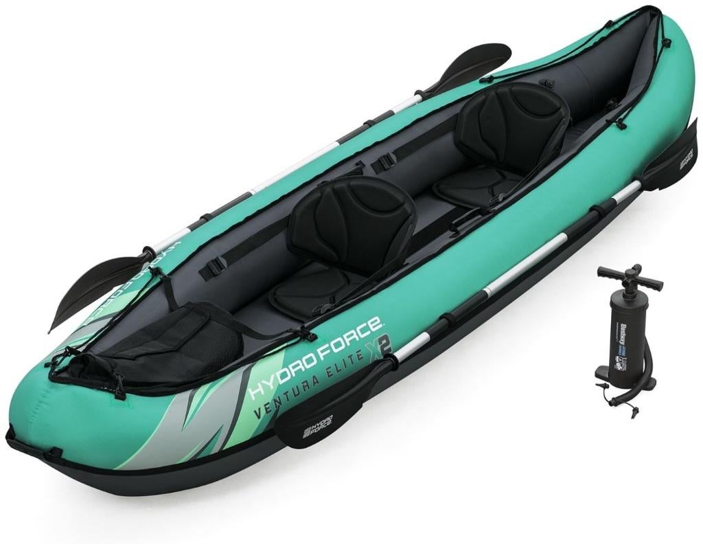 Kayak opblaasbaar 2 personen, Watersport en Boten, Kajaks, Ophalen of Verzenden, Opblaasbaar, Zo goed als nieuw, 2-persoons