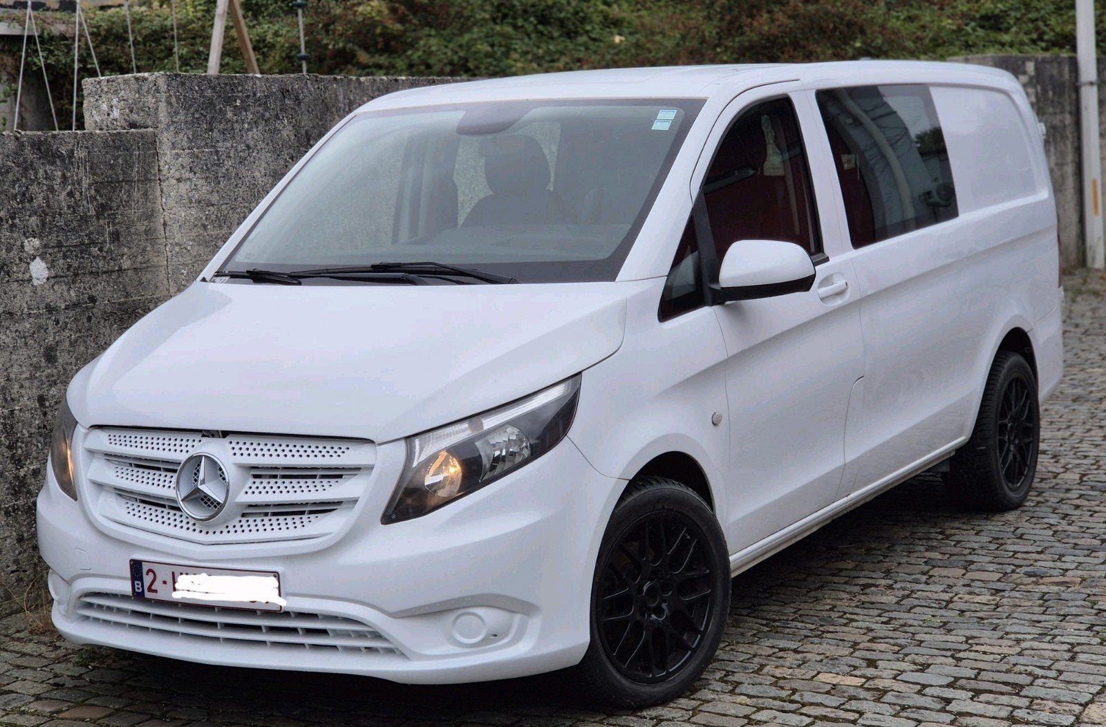 Mercedes vito doub cabine 5pls an2017.235mkm 13999€ ctok, Cuir, Euro 6, Boîte manuelle, Mercedes-Benz