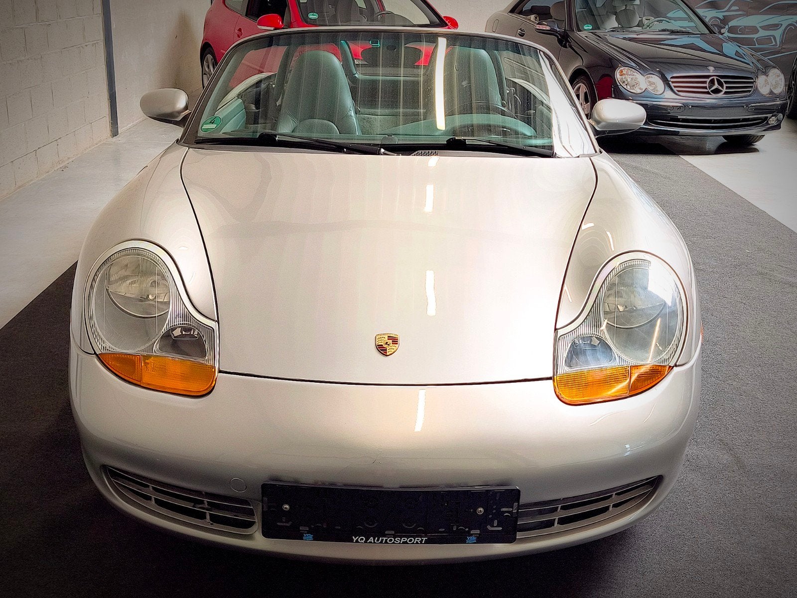 Porsche Boxster 986 Nephrite Green interior 1997, Autos, Argent ou Gris, Achat, 2500 cm³, Entreprise