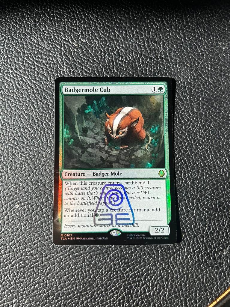Badgermole cub - Magic the gathering - Avatar - M0167, Ophalen, Nieuw, Losse kaart, Foil