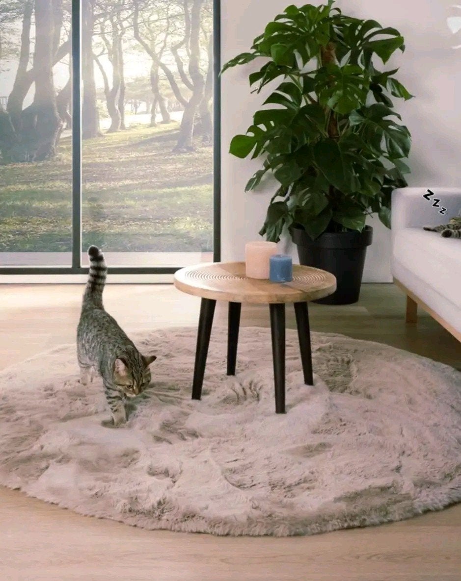 NIeuw zacht rond tapijt, Maison & Meubles, Ameublement | Revêtements de sol, Enlèvement ou Envoi, Tapis
